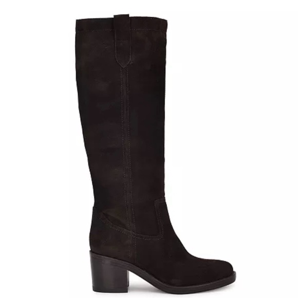 Nine West Hecee Dark Brown Suede Boots Sz 7.5, 8 available